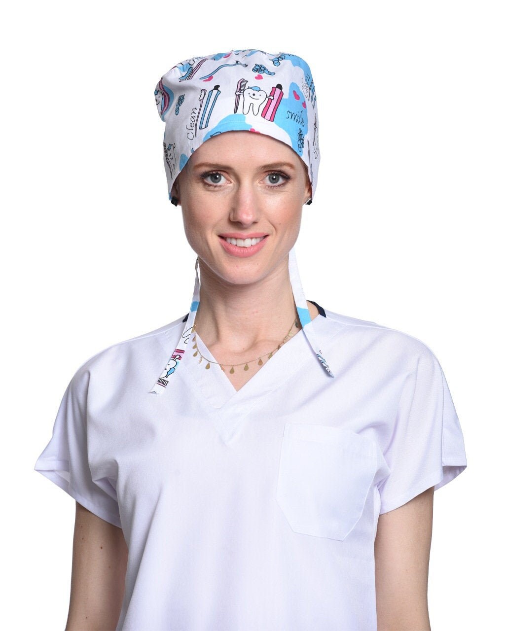 Blue Surgeon Caps 100 Pack - Disposable Surgical Head Covers With Ties For Hospital Labs Working Hair Cap Unisize Disposable Hairnets 100 - View #6