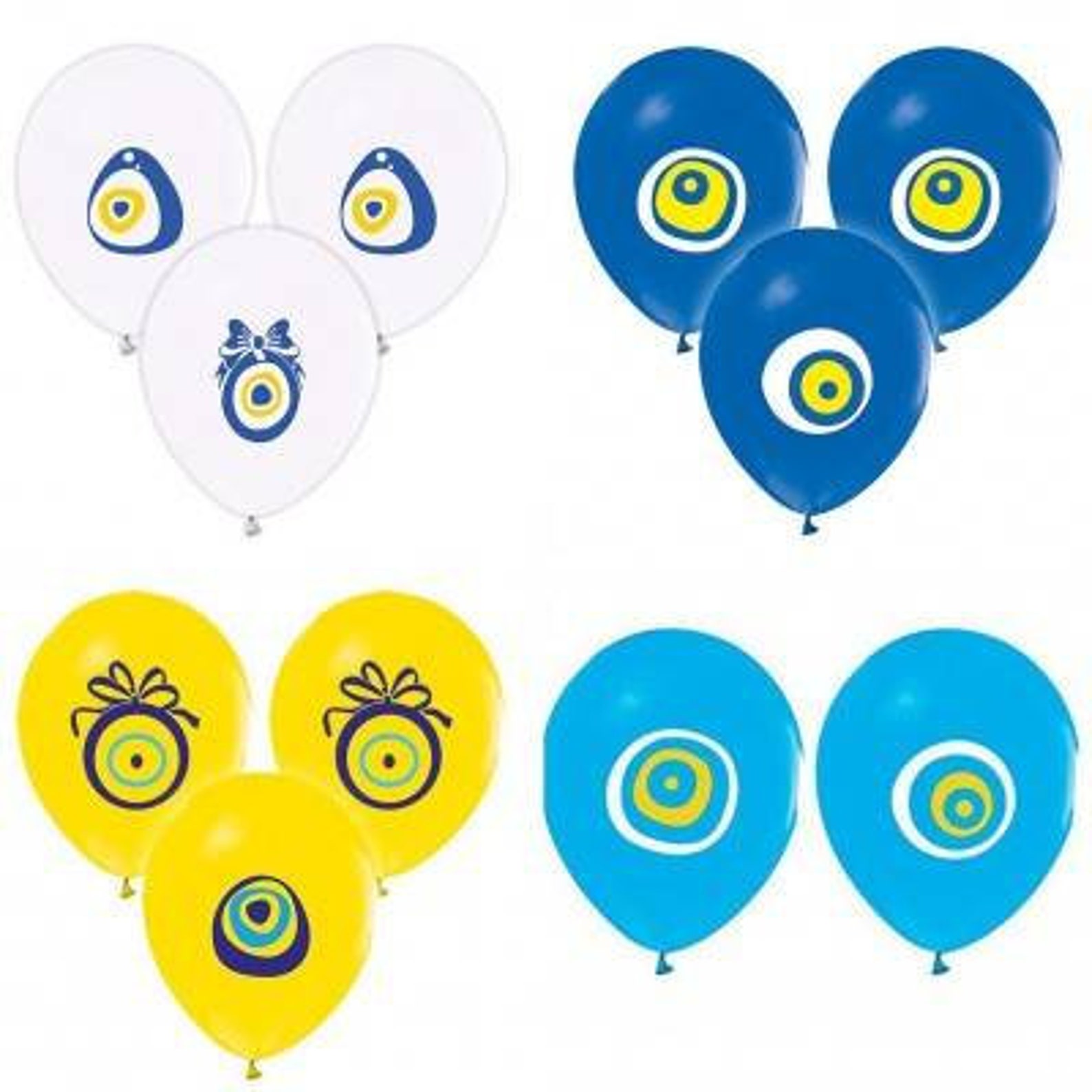 Evil Eye Balloons, Evil Eye Party Balloons - Evil Eye Decorations