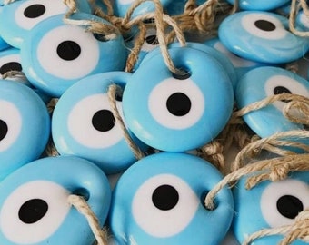 100 pcs blue evil eye bead, wedding favors for guests, Baptism favor, evil eye nazar bead, Greek evil eye, Greek evil eye favor, glass evil