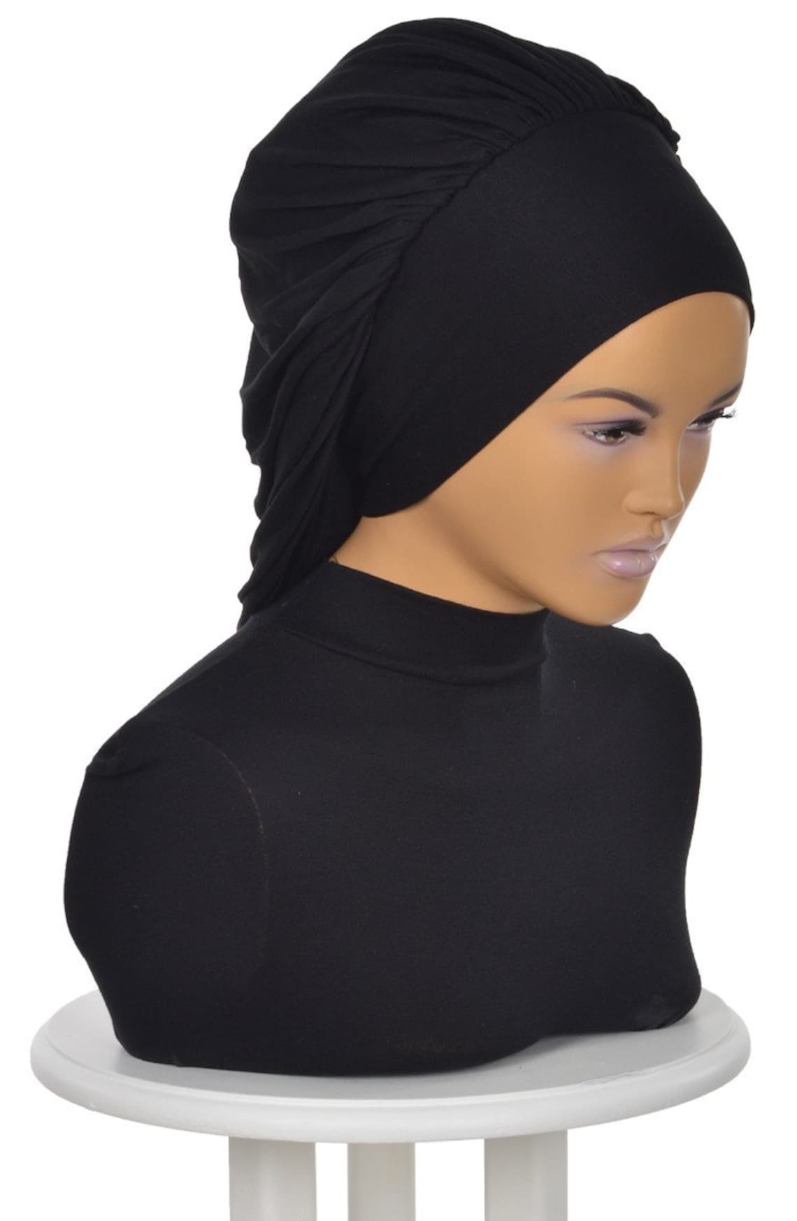 Black Hair Cover Tichel Head Scarves Chemohead Coverings Etsy