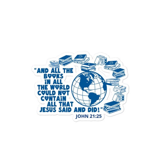 Christian Stickers, Saying of Jesus, Notebook Stickers, Christian Decal for Water Bottle, Vinyl Sticker
