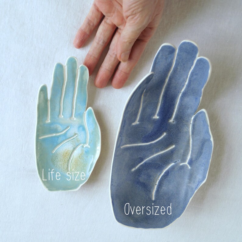ceramic incense burner incense stick holder meditation altar zen decor turquoise aqua porcelain hand MUDRA hand incense holder
