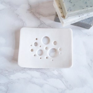 BUBBLE soap dish, white