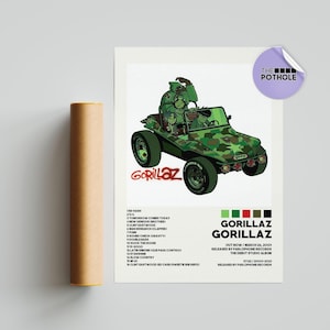 Gorillaz Posters / Gorillaz Poster / Album Cover Poster, Print Wall Art, Custom Poster, Home Decor, Gorillaz, Demon Days