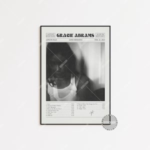 Gracie Abrams Retro Gazeta Wydruk, Good Riddance Plakat, Gracie Abrams, Gracie Abrams Plakaty, , Okładki Albumów Plakaty, LC4 LESS205