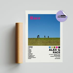 Alex G Posters / Race Poster / Hndrxx, Tracklist Poster, Album Cover Poster, Poster Print Wall Art, Custom Poster