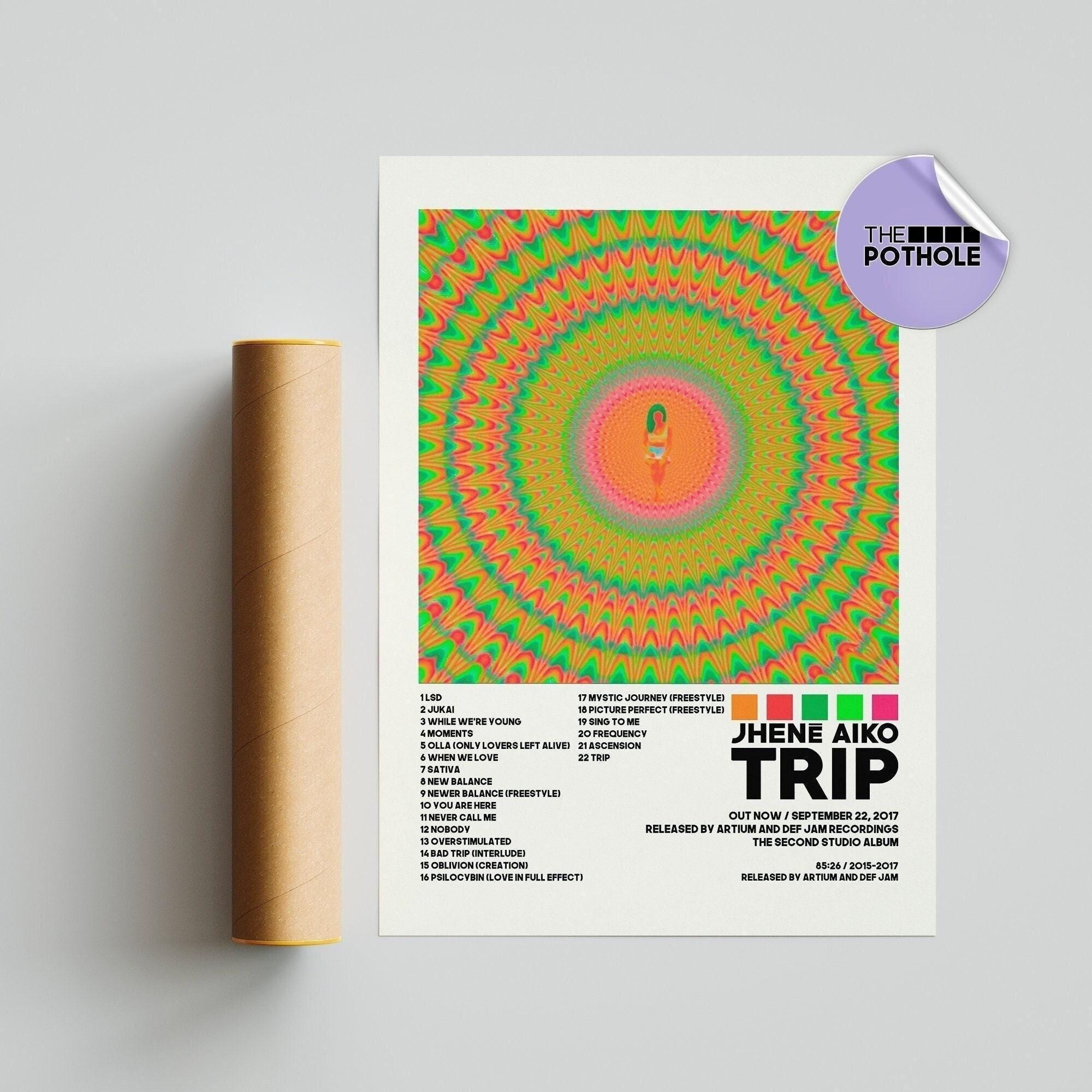 【額縁付き】jhene aiko trip ジャネーアイコ A2ポスター Jhené Aiko Trip Album Art Poster - Home Decor - Wall Art