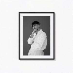 Bad Bunny Posters / Bad Bunny Black and White Wall Art, Album Poster, Home Decor, Photography Prints, Un Verano Sin Ti Poster