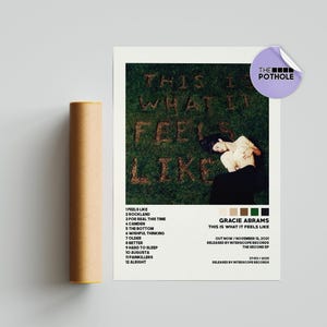 Gracie Abrams Plakaty / This Is What It Feels Like Plakat, Okładka albumu Plakat, Sztuka ścienna plakatu, Niestandardowy plakat, Wystrój domu, Gracie Abrams