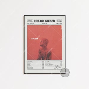 ポスター　Justin Bieber ジャスティン・ビーバー Changes Poster | Wall Art | Home Decor | Wall Decor | Justin Bieber