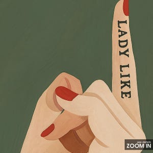 Lady Like Middle Finger Feminist Quote Poster image 5