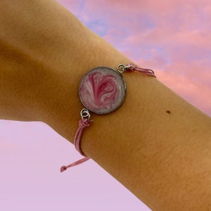 Pink Awareness Bracelet - Breast Cancer Awareness  Bracelet - Breast Cancer Jewelry Gift - Casual Pink Bracelets for Women - Cancer Awarenes