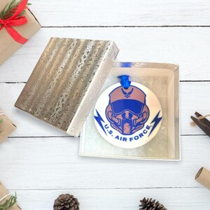 Air Force Gift - Air Force Ornament - Vliegers Gift - Militair Ornament - Officieel gelicentieerd - Air Force Christmas - Soldaat Gift - Trooper
