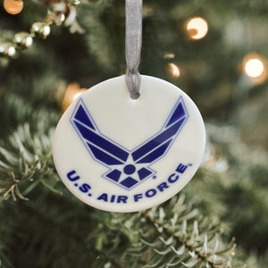 Air Force Gift  -USAF - Military Pride - Patriotic Gift - Veteran Gift - Officially Licensed - Air Force Ornament - Christmas Ornament
