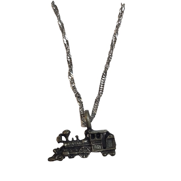 Steam Engine Charm Necklace -  Train Necklace - Train Charm - Polar Express Gift -  Secret Santa Gift - Friendship - Christmas - Friend