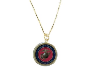 Marine Corps - Marine Corps Jewelry - Marine Corps Gift -  USMC - Officially Licensed - Marine Wife - Marine Mom - Veteran Gift