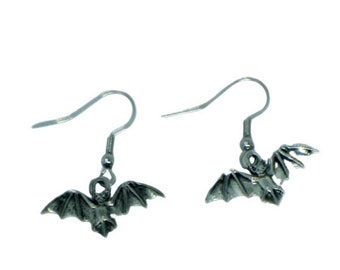Bat Charm Earrings - Bat Earrings - Animal Lover Earrings -Gifts for Her - Pet Mom - Halloween Earrings -Wildlife Earrings - Birthday Gift