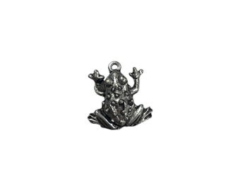 Frog Pewter Charm - Animal Charm