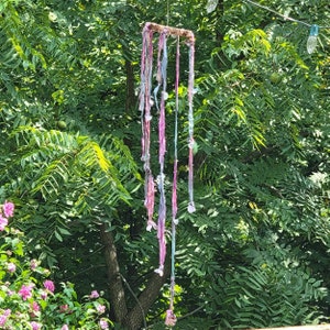Colorful - Bohemian - Mobile - Wind Chime - Suncatcher -Indoor - Outdoor - Dorm Decor - Silk - Quartz - Agate
