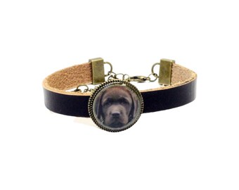 Dog Lovers Labrador Retriever Leather Bracelet Personalize