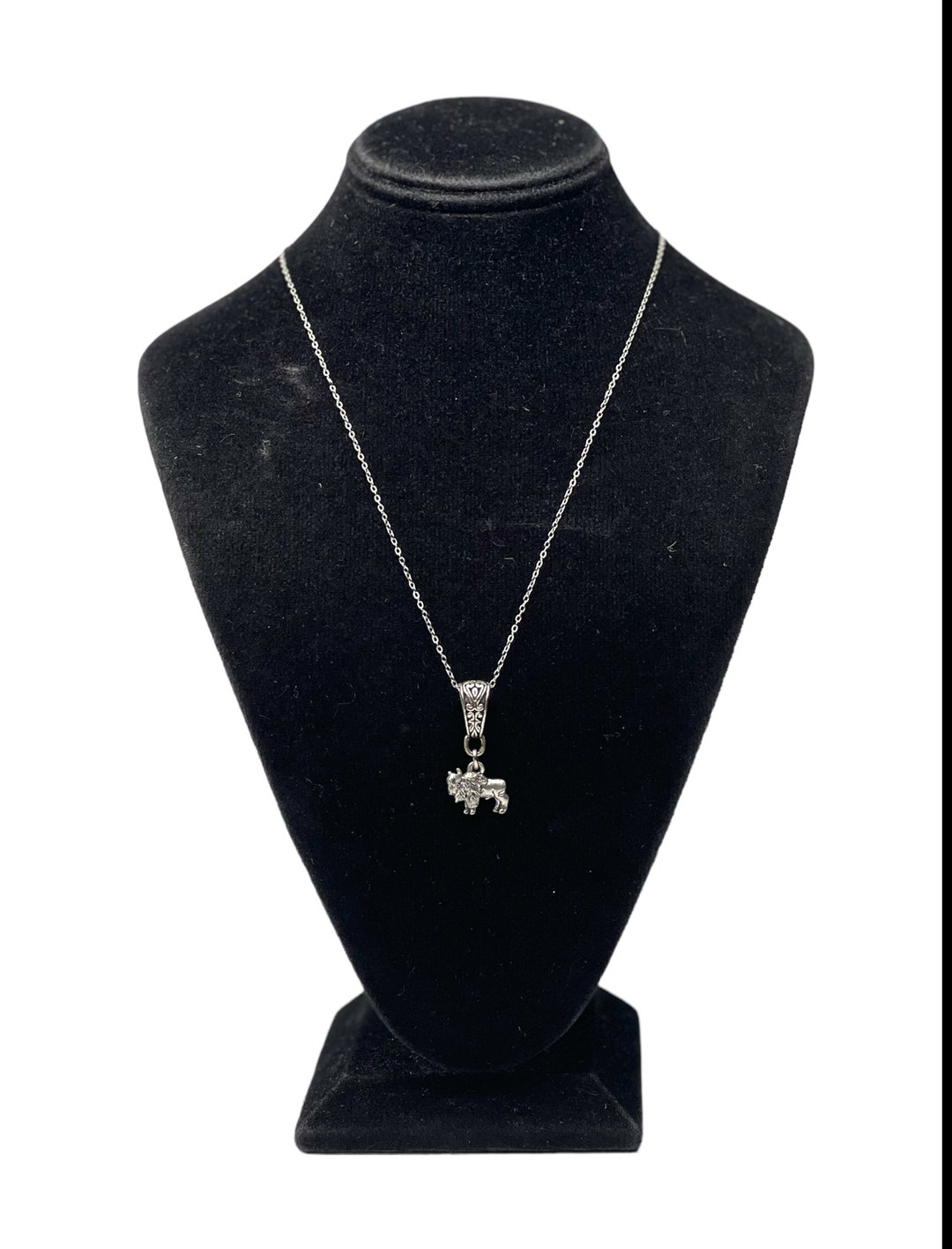 ネックレス・ペンダント a-58 Buffalo Teeth / Wild life Necklace Buffalo Jewelry - Wild Animal Jewelry - Buffalo Jewelry for