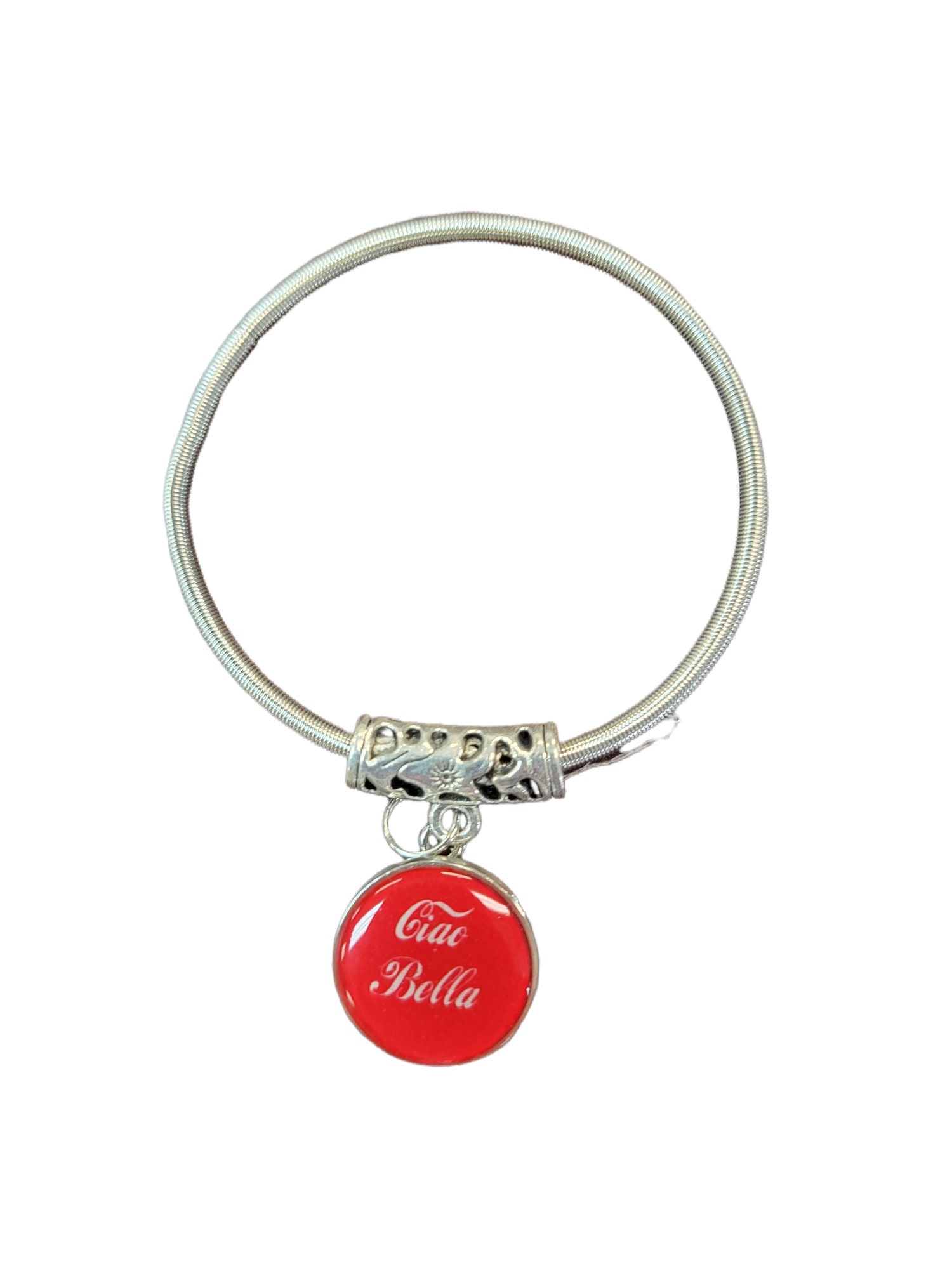 Italian Ciao Bella Stretch Charm Bracelet - Etsy display picture 3