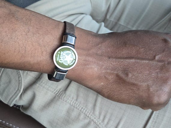 Marine Corps 250th Anniversary Unisex Brown Cork Bracelet