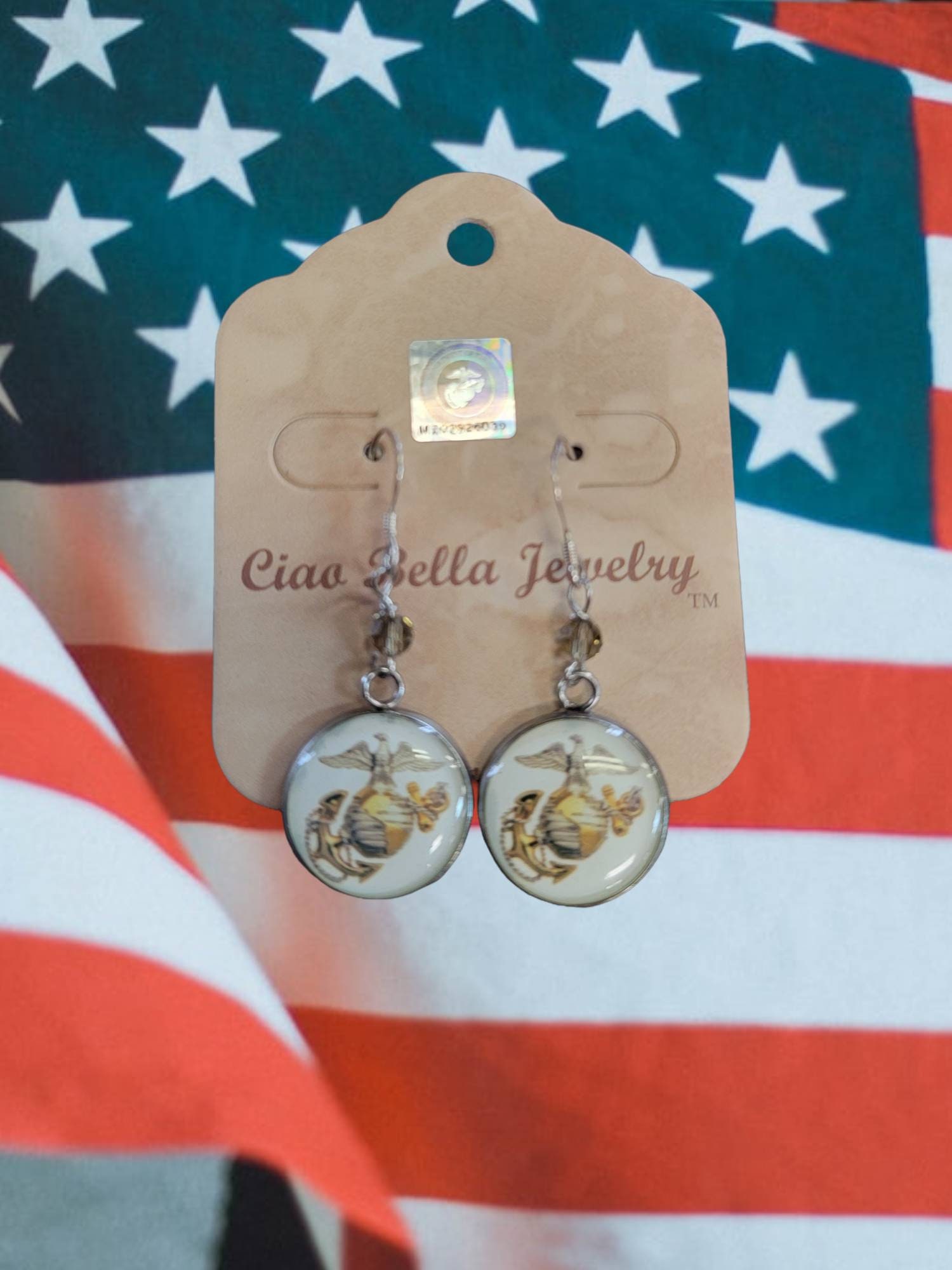 United States Marine Corps Stud Earrings Gift