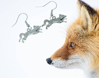 Fox Jewelry - Fox Earrings - Fox Earrings - Fox Hunt - Fox Lover - Hunter Earrings - Wildlife Earrings - Nature Animal Earrings