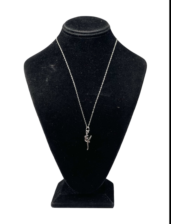 Parure Fantaisie Collier & Boucles D’oreilles Danseuse – Argenté, Acier – Neuf Avec étiquettes