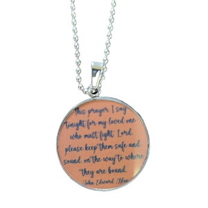 Military Prayer -Soldier Pendant - Soldier Prayer - Gift for Military - Gift for Soldier - Military necklace -
