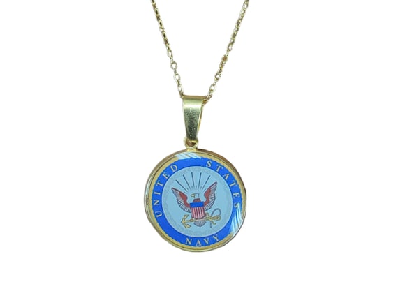米軍放出品ALEX AND ANI NAVYペンダントネックレス新品未使用 米軍放