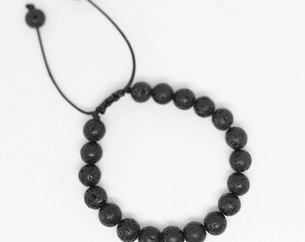 Bracciale diffusore di aromaterapia in pietra lavica / Bracciale con oli essenziali - Italia