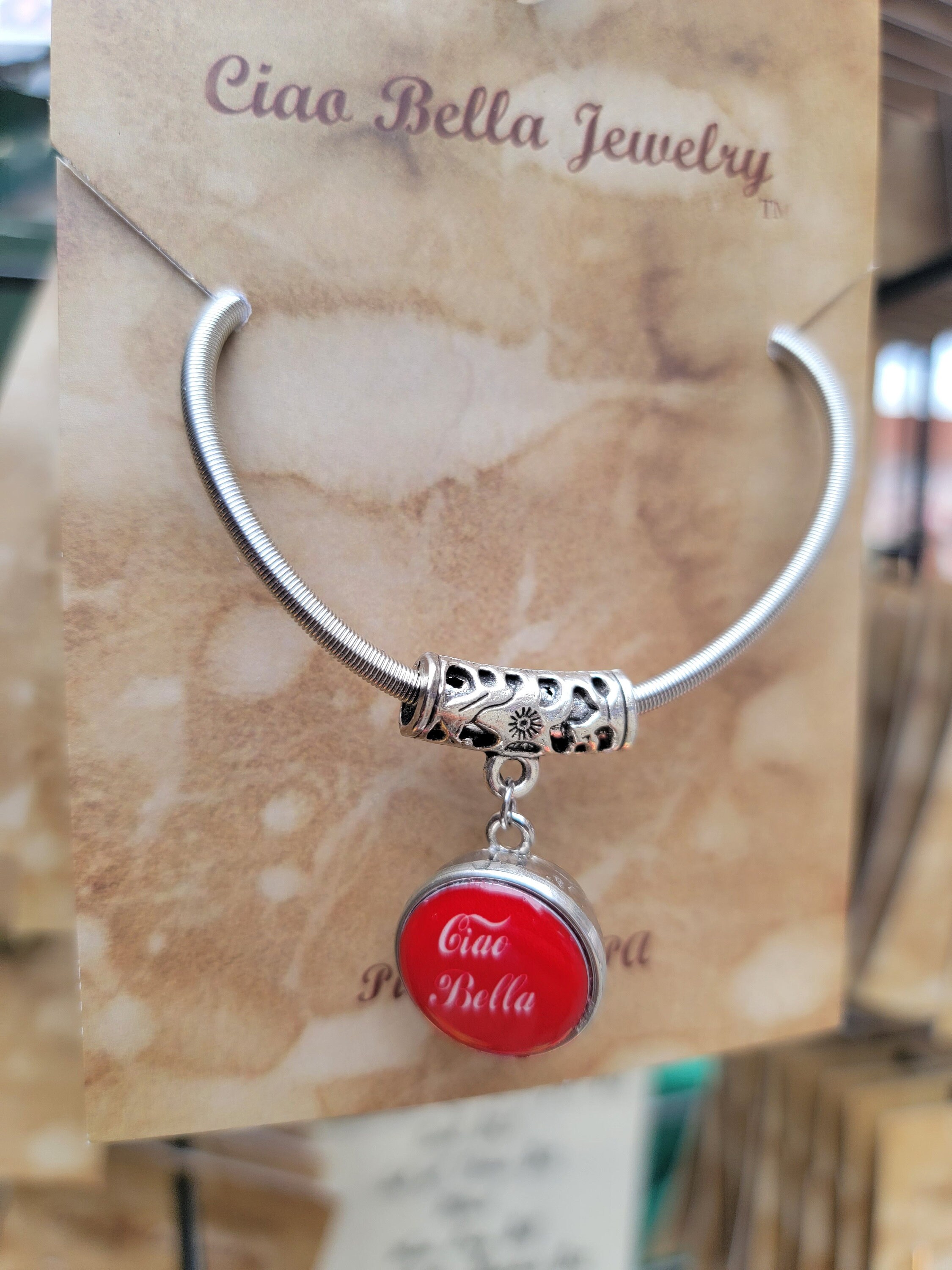 Italian Ciao Bella Stretch Charm Bracelet - Etsy display picture 2