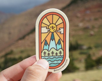 The Mountains Are Calling Sticker