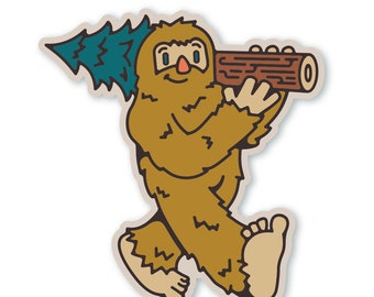 Woodland Sasquatch Sticker