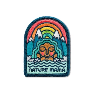 Nature Mama - Iron-on Patch for your favorite camping and hiking gear, backpack or jacket