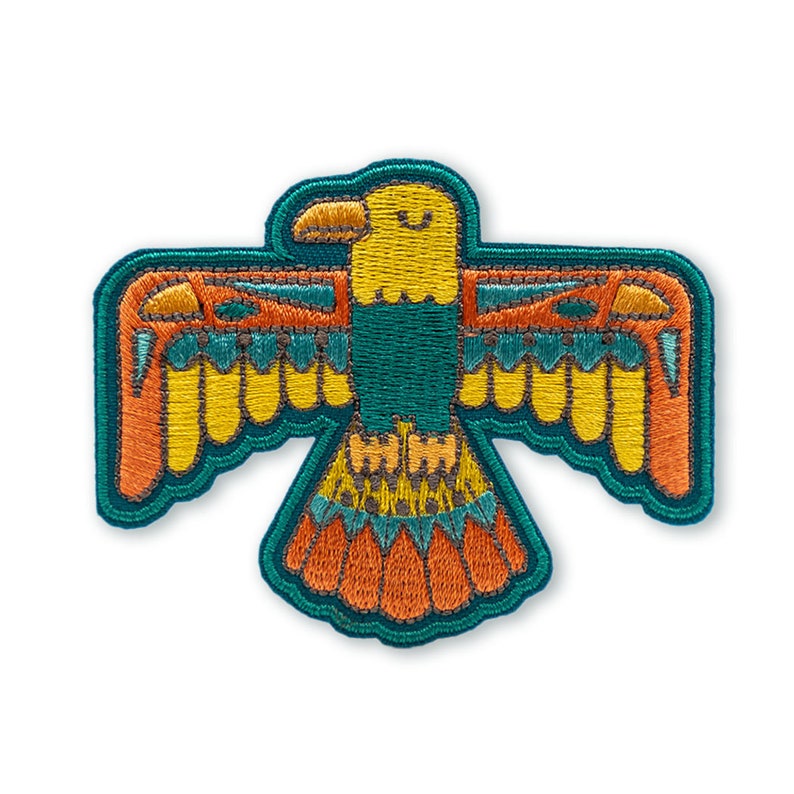 Thunder bird patch Orange & Green