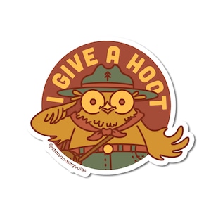 I Give A Hoot Sticker