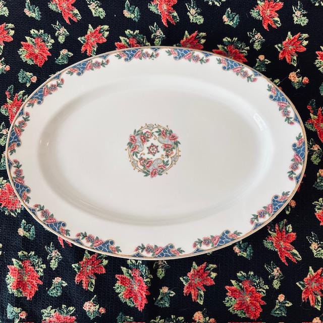 ハビランド・リモージュ EXOTIC プラッター：14インチ フローラル