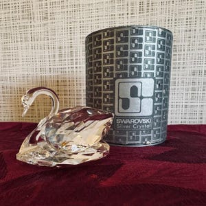 Vintage Swarovski Silver Crystal Swan Figurine (1976-1988)