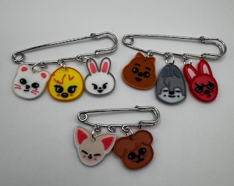 Imperdibles de seguridad Skzoo Racha de Stray Kids