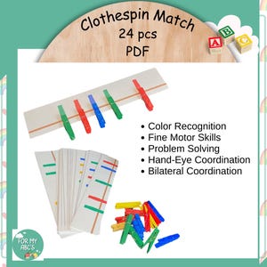 Printable Matching Game | Digital Download Toddler Activity | Preschool Learning | Rainbow Match | Pattern Match | Busy Box Play