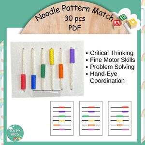 Printable Matching Game | Digital Download Toddler Activity | Preschool Learning | Rainbow Match | Pattern Match | Busy Box Play