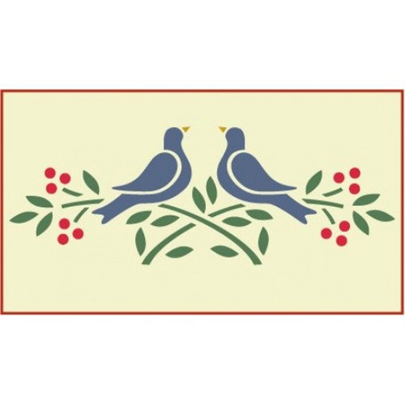 The Artful Stencil Love Birds Stencil 11 In. by 4 In. 10 Etsy
