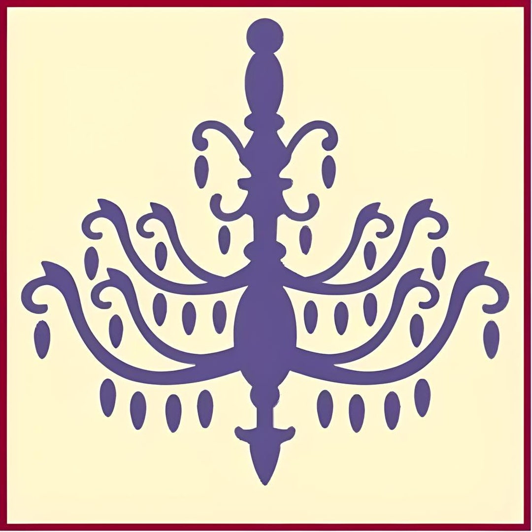 Chandelier 2 Stencil - French France Country Stencils Art Painting ...