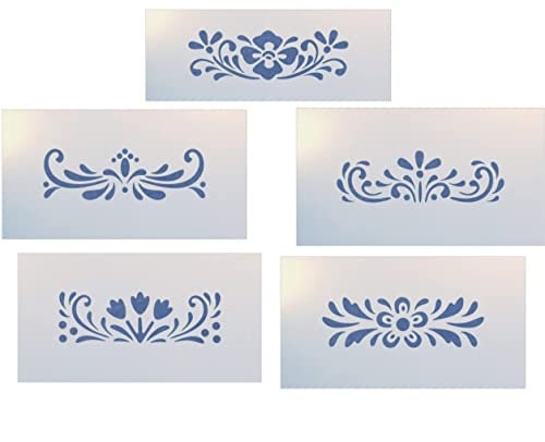 Hungarian folk stencil,flexible,reusable,125mic,wall decor,home decor, –  BO3B
