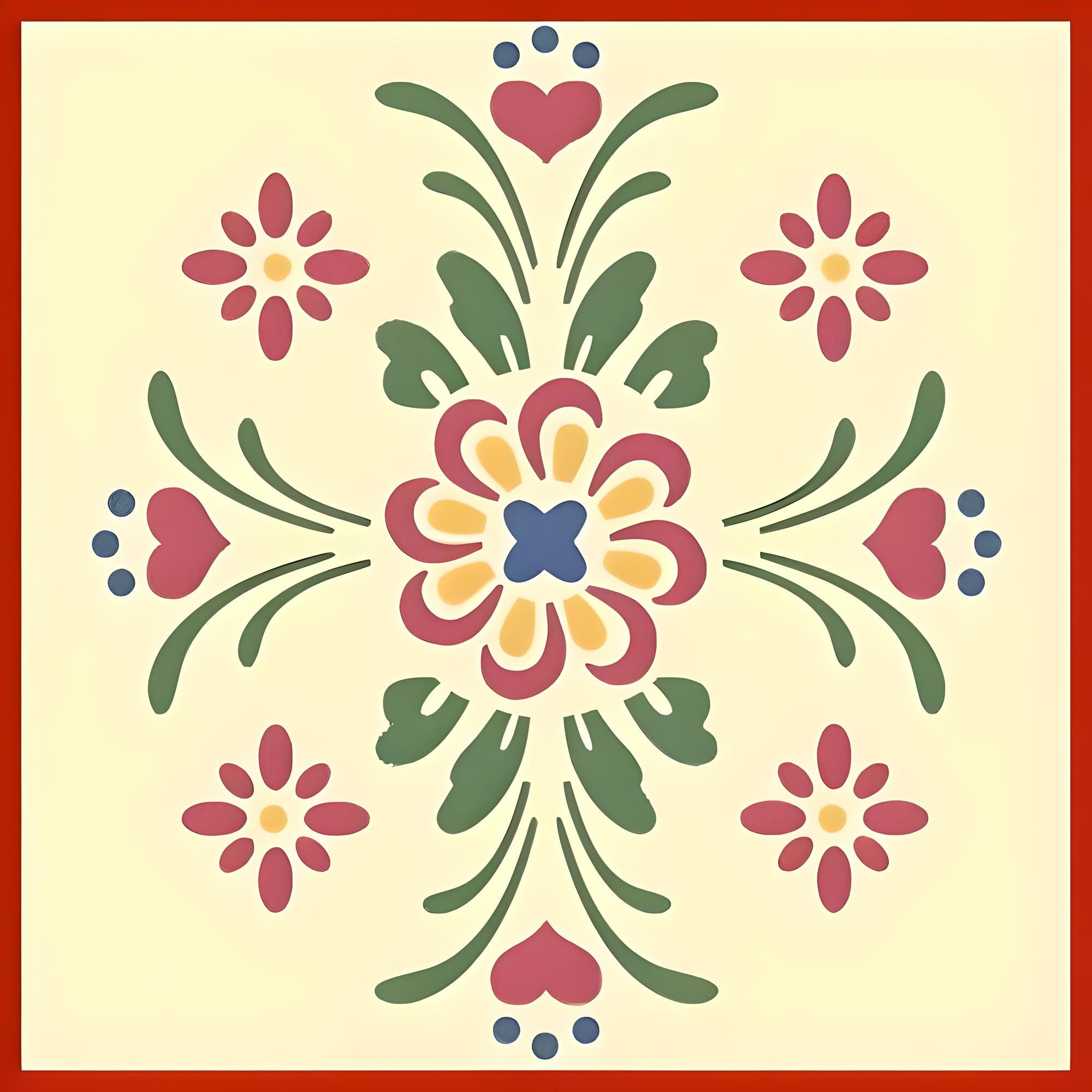 rosemaling-pattern-5-stencil-8-3-x-9-5-rose-painting-norwegian-folk-art-scandinavian-reusable-diy-mylar-plastic-the-artful-stencil-etsy