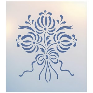 French Bouquet 2 Stencil - French France Victorian Baroque Victorian Deco Vintage DIY Art & Craft  Wall Floor Stencil - The Artful Stencil