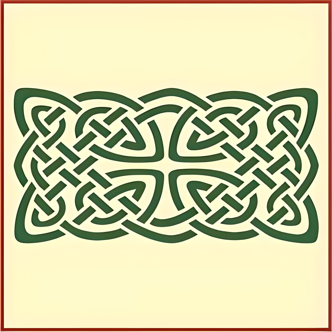 Celtic Knot 4 Stencil - 7.5" X 4" - Celtic Knot 4 Stencil for Painting ...